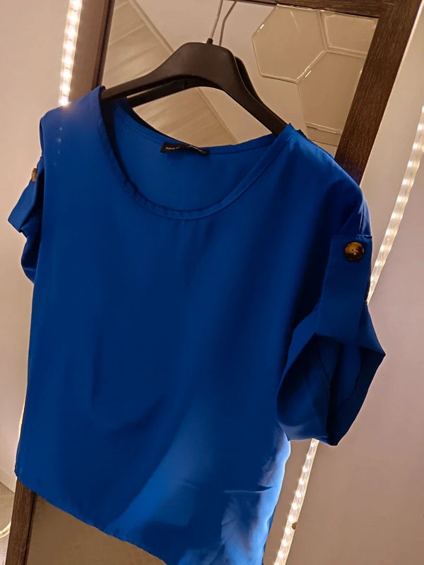 Top manche boutonnées