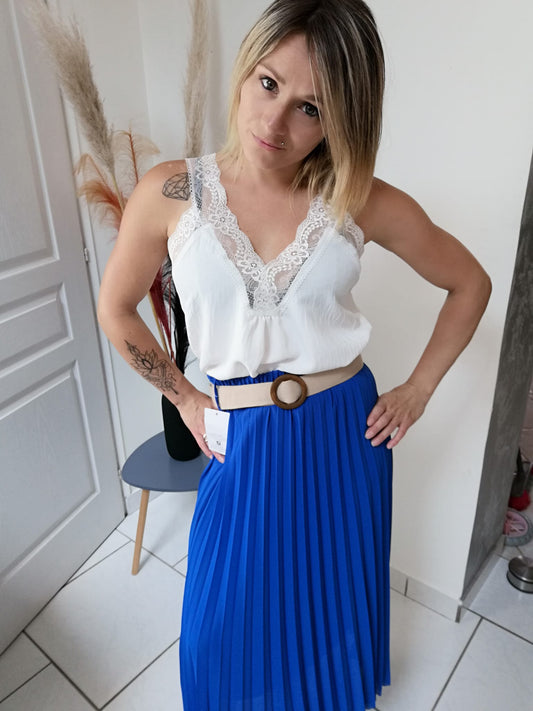 jupe longue avec ceinture
